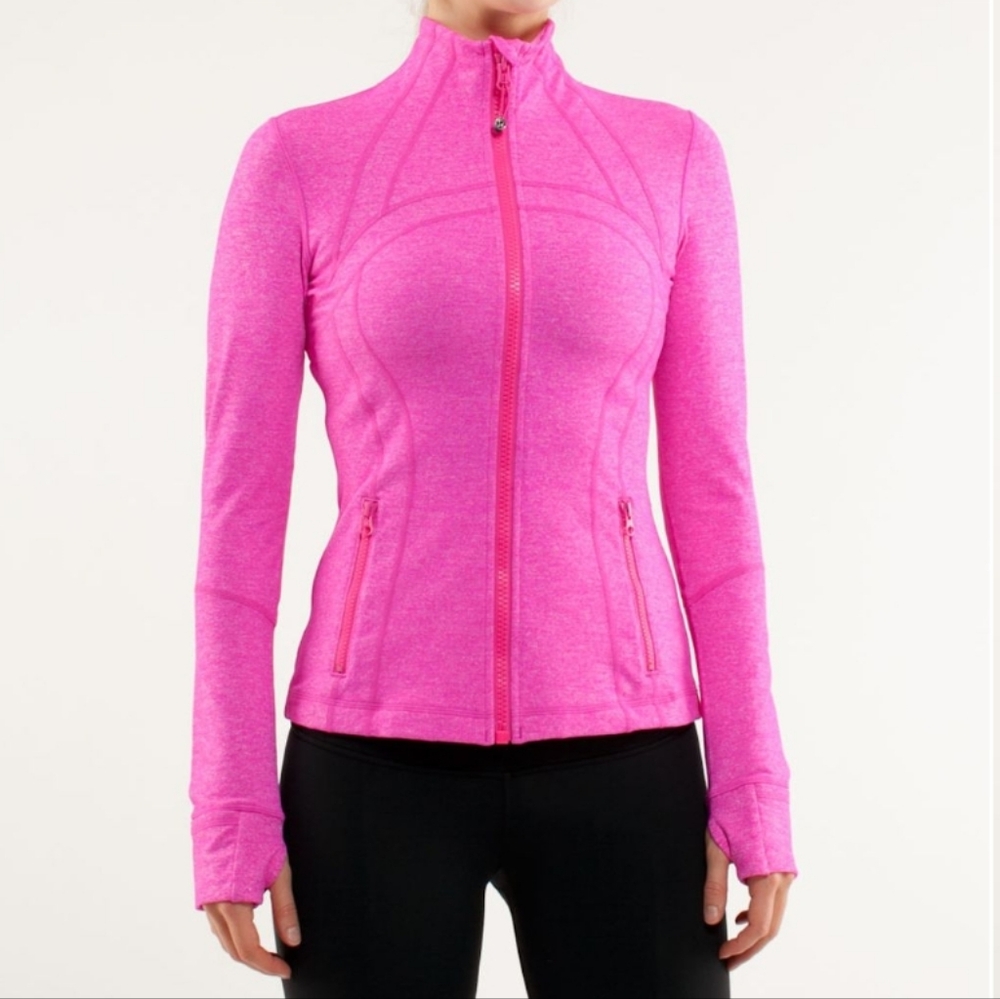 Lululemon define jacket Heathered Paris Pink size 8